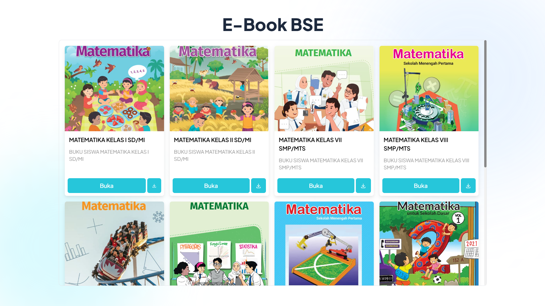 Screen Preview Pustaka Buku Sekolah Elektronik